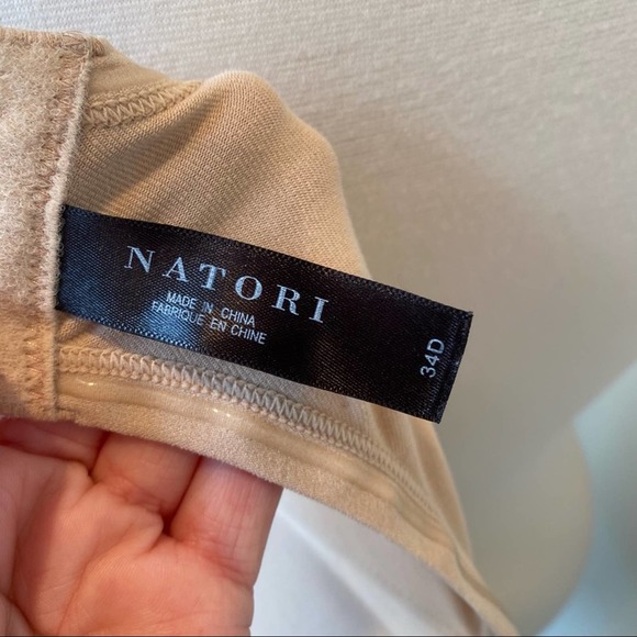 Natori Strapless Bra Womens Push Up Padded Wireless Nude 34D - Picture 6 of 6